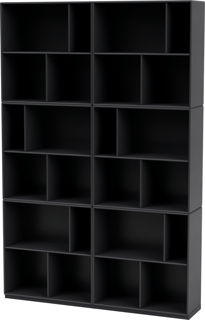 Read Spacious Bookshelf - With Plinth Base - Montana - Shelving - Anthracite - 1.2