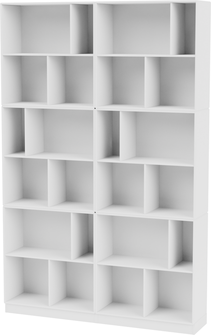 Read Spacious Bookshelf - With Plinth Base - Montana - Shelving - New White - 2.7" - HORNE