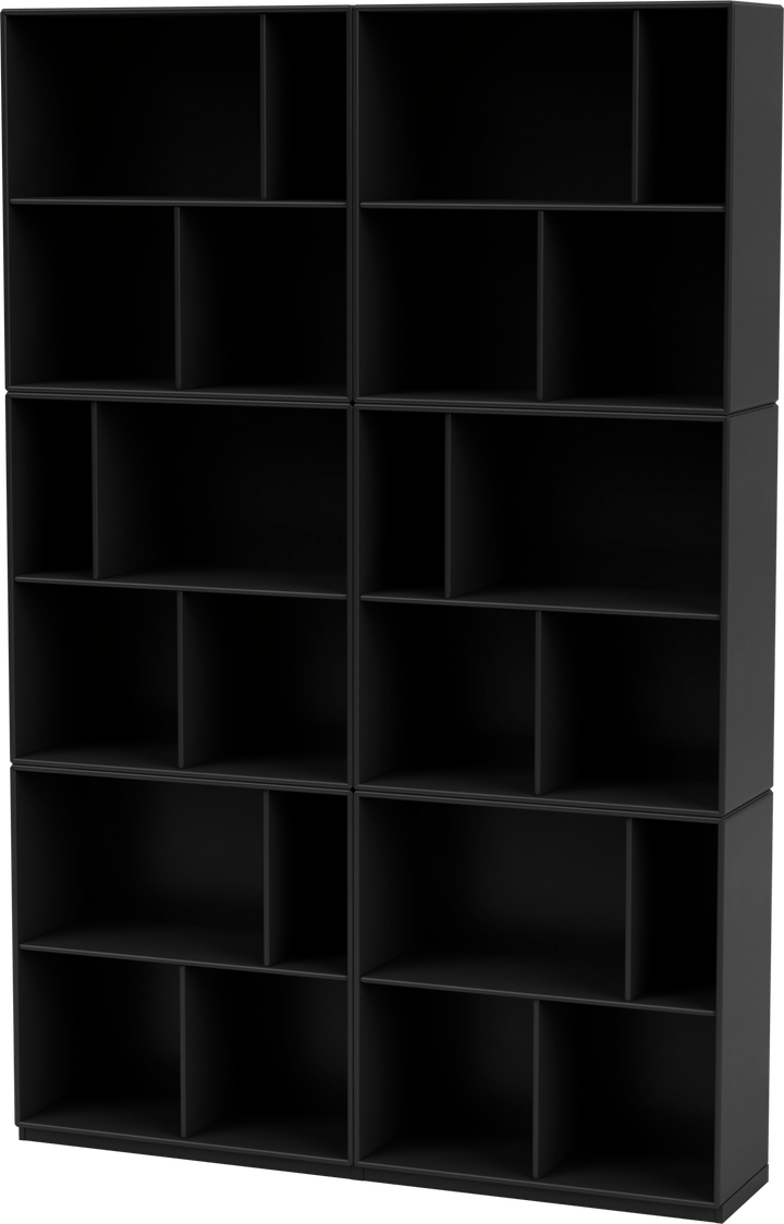 Read Spacious Bookshelf - With Plinth Base - Montana - Shelving - Black - 1.2" - HORNE