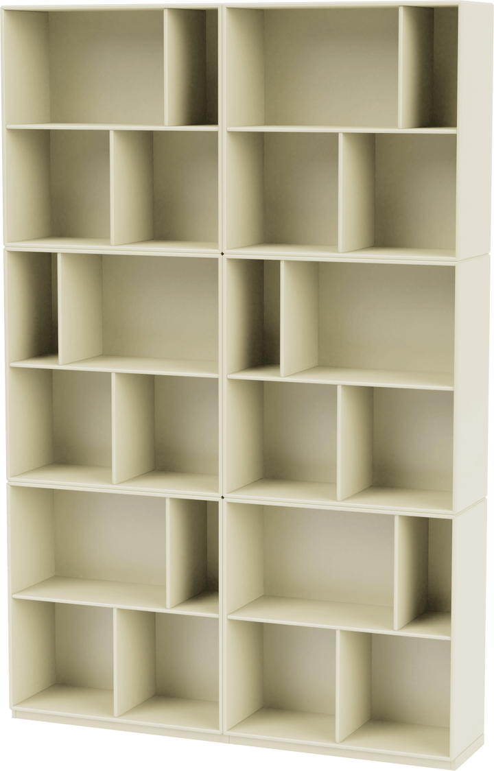 Read Spacious Bookshelf - With Plinth Base - Montana - Shelving - Vanilla - 1.2" - HORNE