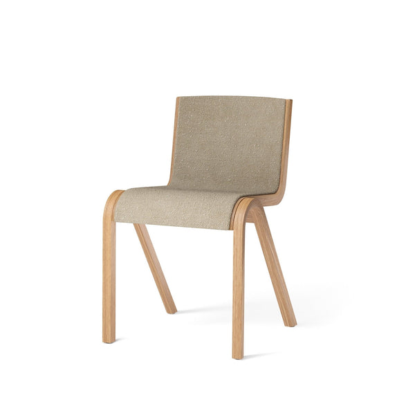 Ready Dining Chair - Fully Upholstered - Audo Copenhagen - Chairs - Natural Oak - Boucle 02 - HORNE