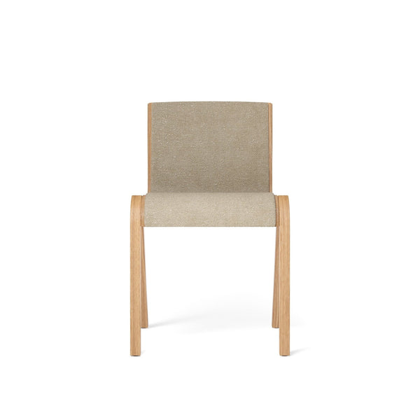Ready Dining Chair - Fully Upholstered - Audo Copenhagen - Chairs - Natural Oak - Boucle 02 - HORNE