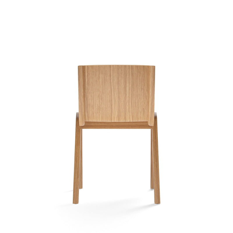 Ready Dining Chair - Upholstered Seat - Audo Copenhagen - Chairs - Red - Stained Oak - Boucle 02 - HORNE