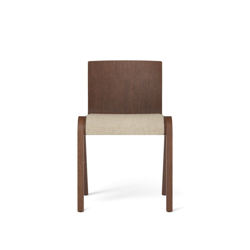 Ready Dining Chair - Upholstered Seat - Audo Copenhagen - Chairs - Red - Stained Oak - Boucle 02 - HORNE