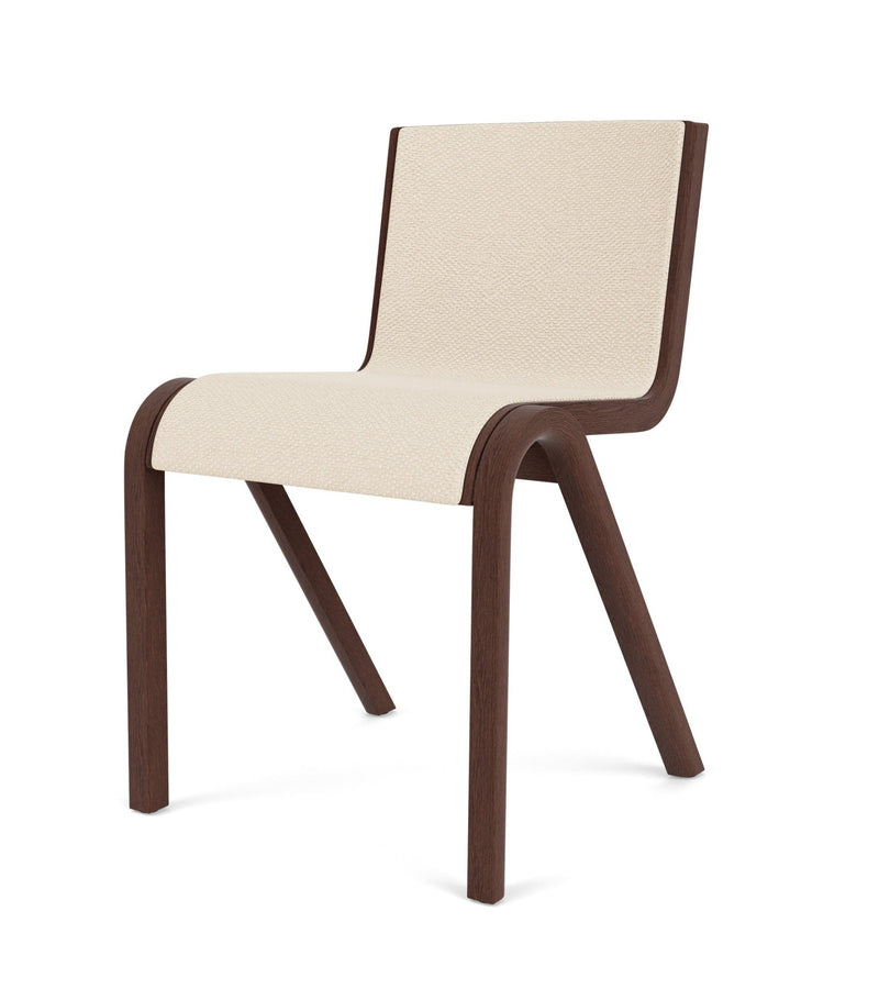 Ready Dining Chair - Upholstered Seat - Audo Copenhagen - Chairs - Red - Stained Oak - Boucle 02 - HORNE