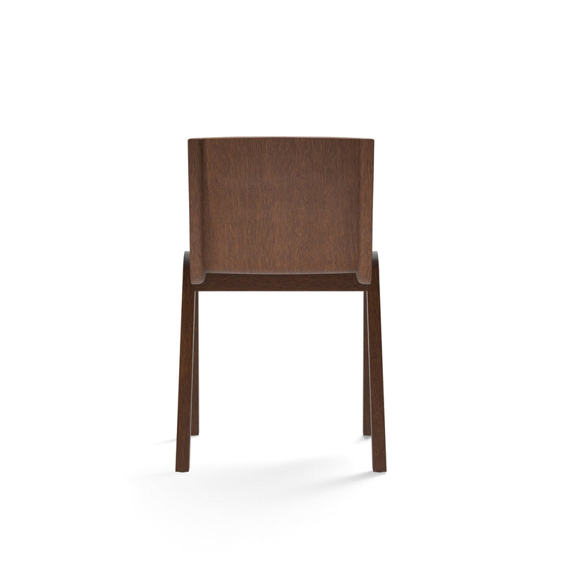 Ready Dining Chair - Upholstered Seat - Audo Copenhagen - Chairs - Red - Stained Oak - Boucle 02 - HORNE