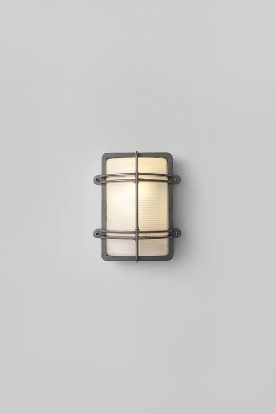 Rectangular Bulkhead 7373 - Davey Lighting Wall Sconces - Weathered Brass - HORNE