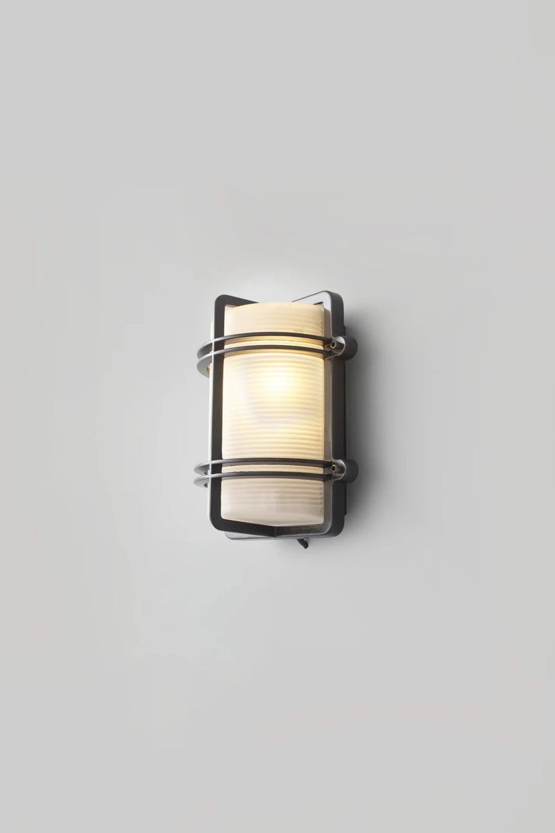 Rectangular Bulkhead 7373 - Davey Lighting Wall Sconces - Natural Brass - HORNE