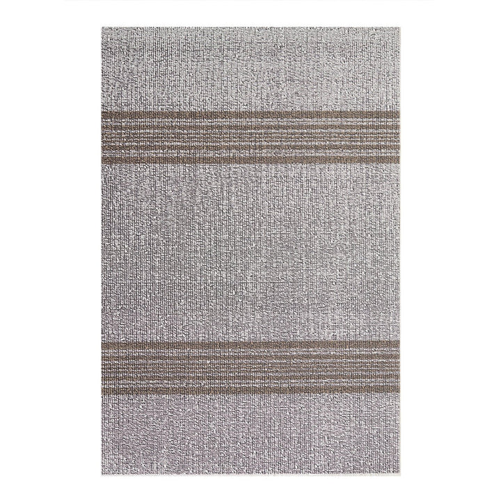 Relay Stripe Shag Mat in Ivory