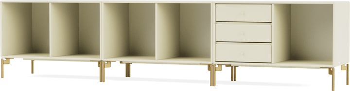 Rest Bench - With Legs - Montana - Sideboards + Cabinets - Vanilla - Brass - HORNE