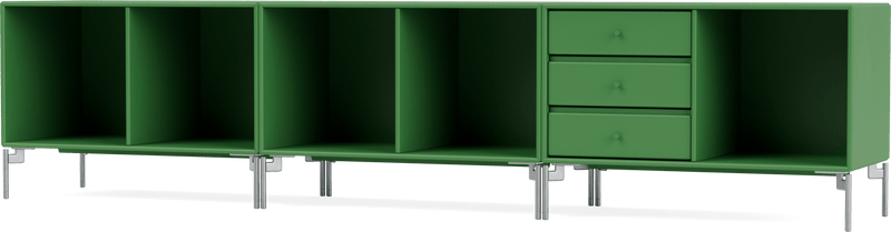 Rest Bench - With Legs - Montana - Sideboards + Cabinets - Anthracite - Matte Chrome - HORNE