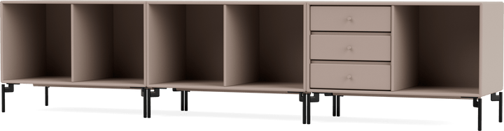 Rest Bench - With Legs - Montana - Sideboards + Cabinets - Mushroom - Black - HORNE