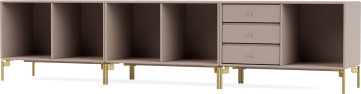 Rest Bench - With Legs - Montana - Sideboards + Cabinets - Mushroom - Brass - HORNE