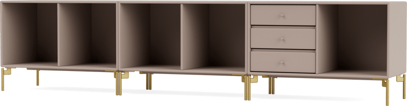 Rest Bench - With Legs - Montana - Sideboards + Cabinets - Anthracite - Matte Chrome - HORNE