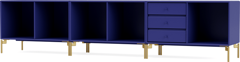 Rest Bench - With Legs - Montana - Sideboards + Cabinets - Anthracite - Matte Chrome - HORNE