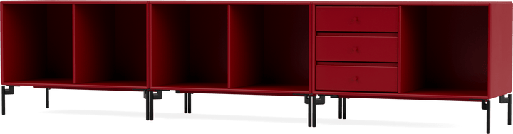 Rest Bench - With Legs - Montana - Sideboards + Cabinets - Beetroot - Black - HORNE