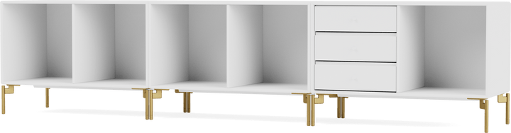Rest Bench - With Legs - Montana - Sideboards + Cabinets - New White - Brass - HORNE