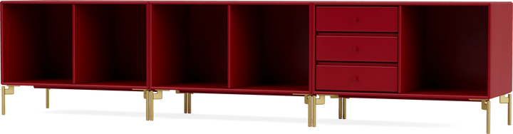 Rest Bench - With Legs - Montana - Sideboards + Cabinets - Beetroot - Brass - HORNE