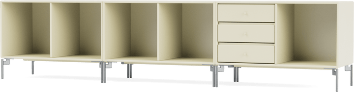 Rest Bench - With Legs - Montana - Sideboards + Cabinets - Vanilla - Matte Chrome - HORNE