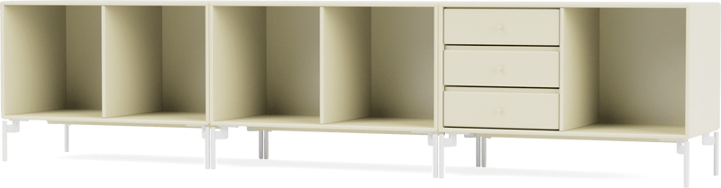 Rest Bench - With Legs - Montana - Sideboards + Cabinets - Anthracite - Matte Chrome - HORNE