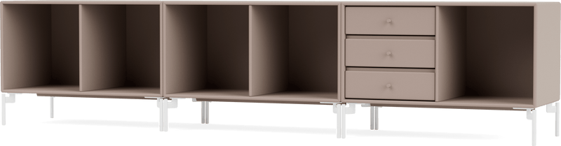 Rest Bench - With Legs - Montana - Sideboards + Cabinets - Anthracite - Matte Chrome - HORNE