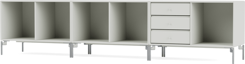 Rest Bench - With Legs - Montana - Sideboards + Cabinets - Anthracite - Matte Chrome - HORNE