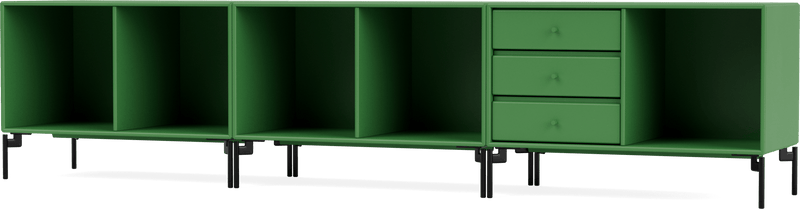 Rest Bench - With Legs - Montana - Sideboards + Cabinets - Anthracite - Matte Chrome - HORNE