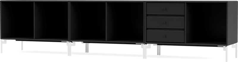 Rest Bench - With Legs - Montana - Sideboards + Cabinets - Anthracite - Matte Chrome - HORNE