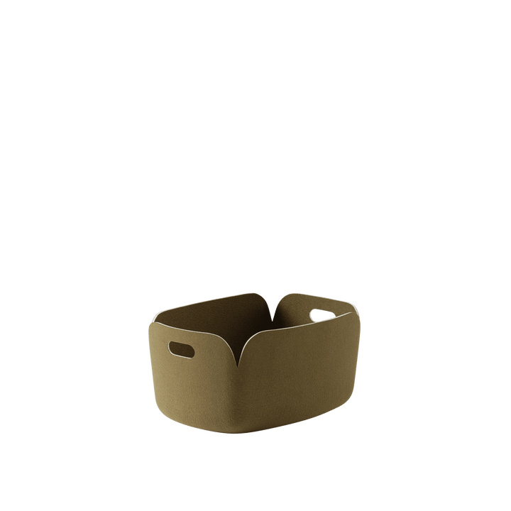 Restore Basket - Muuto Storage + Organization - Brown Green - Large - HORNE