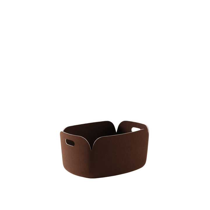 Restore Basket - Muuto Storage + Organization - Dark Brown - Large - HORNE