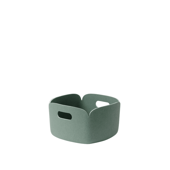 Restore Basket - Muuto Storage + Organization - Dusty Green - Small - HORNE