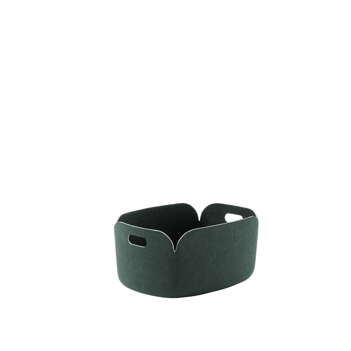 Restore Basket - Muuto Storage + Organization - Dark Green - Large - HORNE