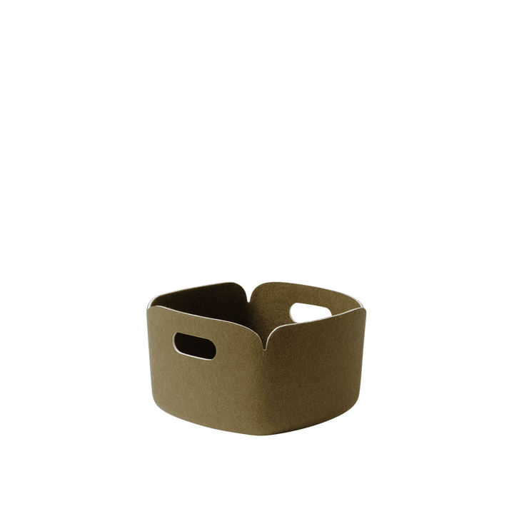 Restore Basket - Muuto Storage + Organization - Brown Green - Small - HORNE