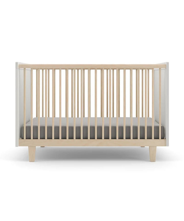 Rhea Crib - Oeuf - Kids + Baby - White/Walnut - HORNE