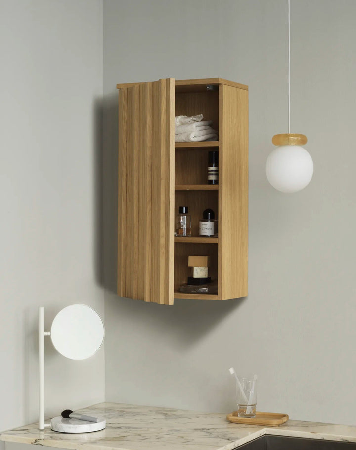 Rib Wall Cabinet - Normann Copenhagen Sideboards & Cabinets - Soft Black - HORNE