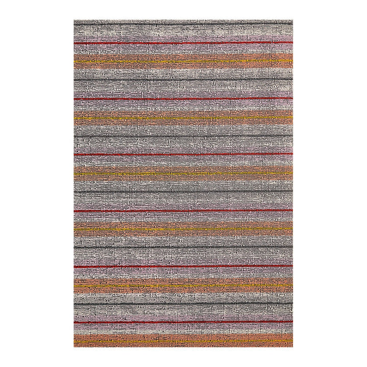Ribbon Stripe Shag Rug in Bon Bon