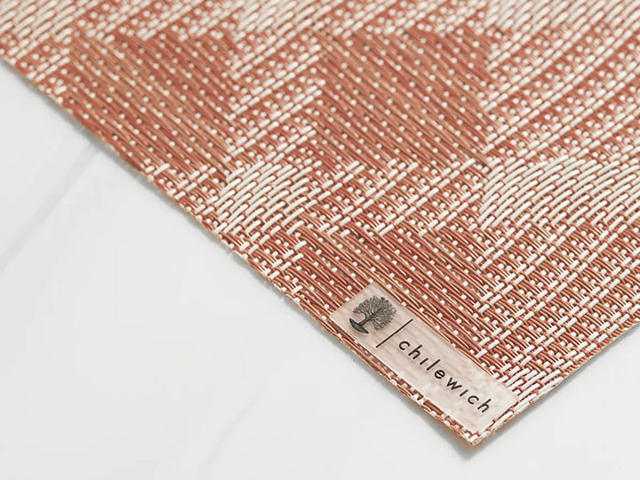 Ribbons Rectangular Placemat - Set of 4 - Chilewich - Kitchen + Table Linens - Burnt Coral - HORNE