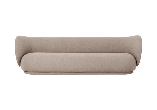 Rico Boucle Sofa with Curved Back
