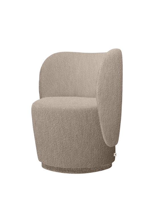 Rico Club Swivel Soft Bouclé CAL117 - Natural - Ferm Living
