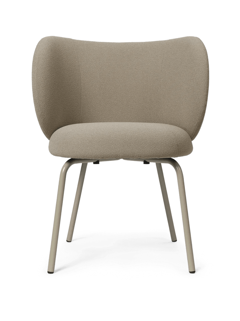 Rico Dining Chair - Ferm Living Chairs - Hallingdal - Dark Grey/Brown - Cashmere - HORNE