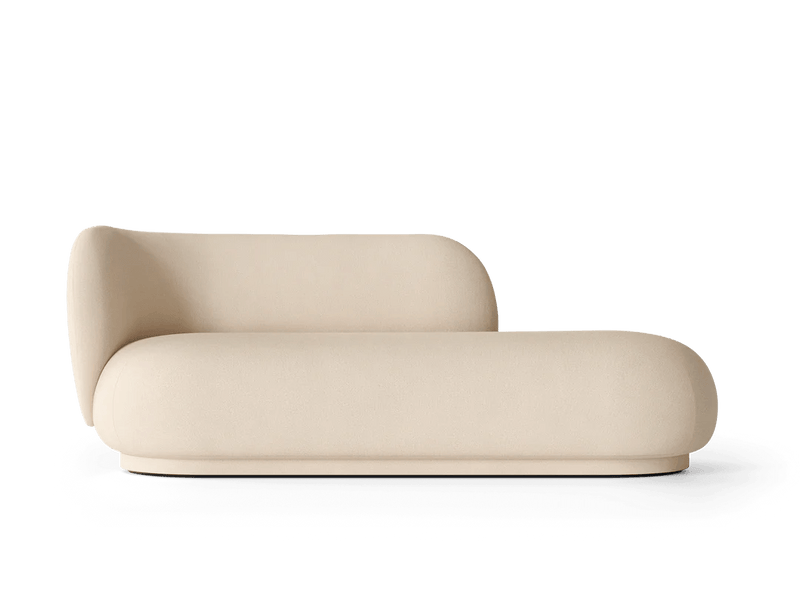 Rico Divan Left - Ferm Living Sofas - Bouclé - Off - White - HORNE