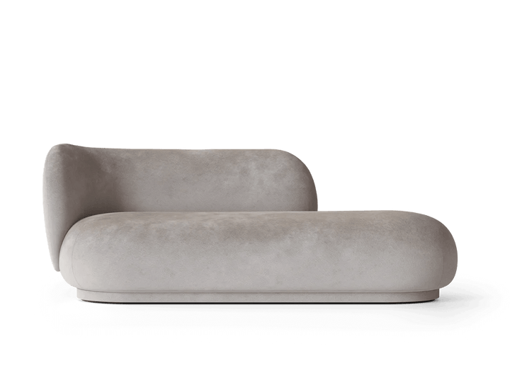 Rico Divan Left - Ferm Living Sofas - Faded Velvet - Concrete - HORNE