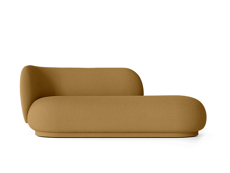 Rico Divan Left - Ferm Living Sofas - Bouclé - Off - White - HORNE