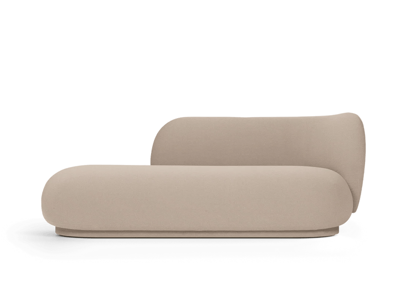 Rico Divan Right - Ferm Living Sofas - Bouclé - Off - White - HORNE