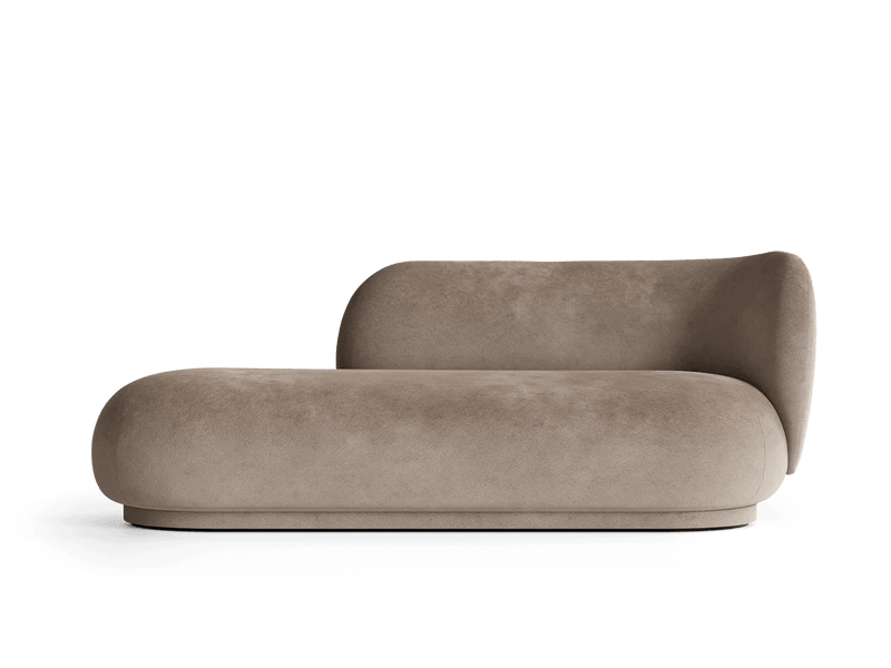 Rico Divan Right - Ferm Living Sofas - Bouclé - Off - White - HORNE