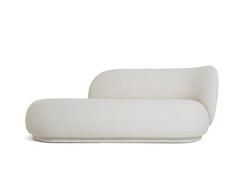 Rico Divan Right - Ferm Living Sofas - Bouclé - Off - White - HORNE