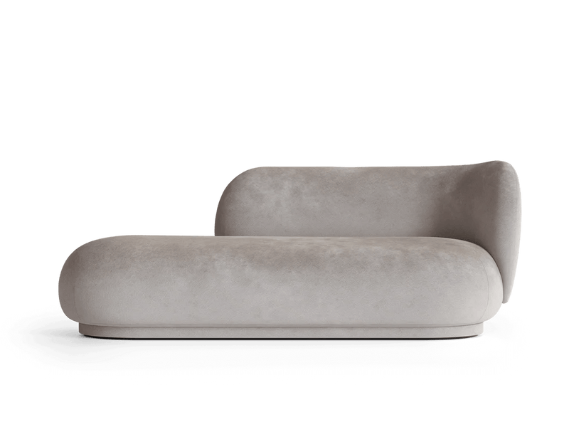 Rico Divan Right - Ferm Living Sofas - Bouclé - Off - White - HORNE