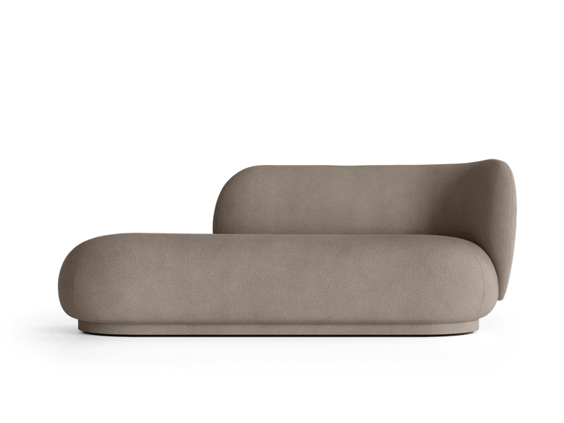 Rico Divan Right - Ferm Living Sofas - Bouclé - Off - White - HORNE