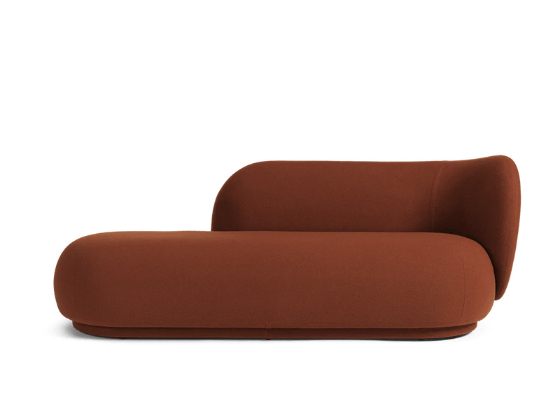 Rico Divan Right - Ferm Living Sofas - Bouclé - Off - White - HORNE