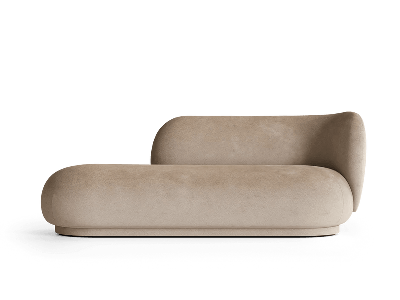 Rico Divan Right - Ferm Living Sofas - Bouclé - Off - White - HORNE